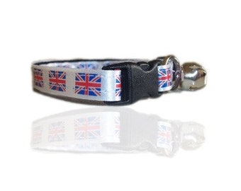 union jack cat collar