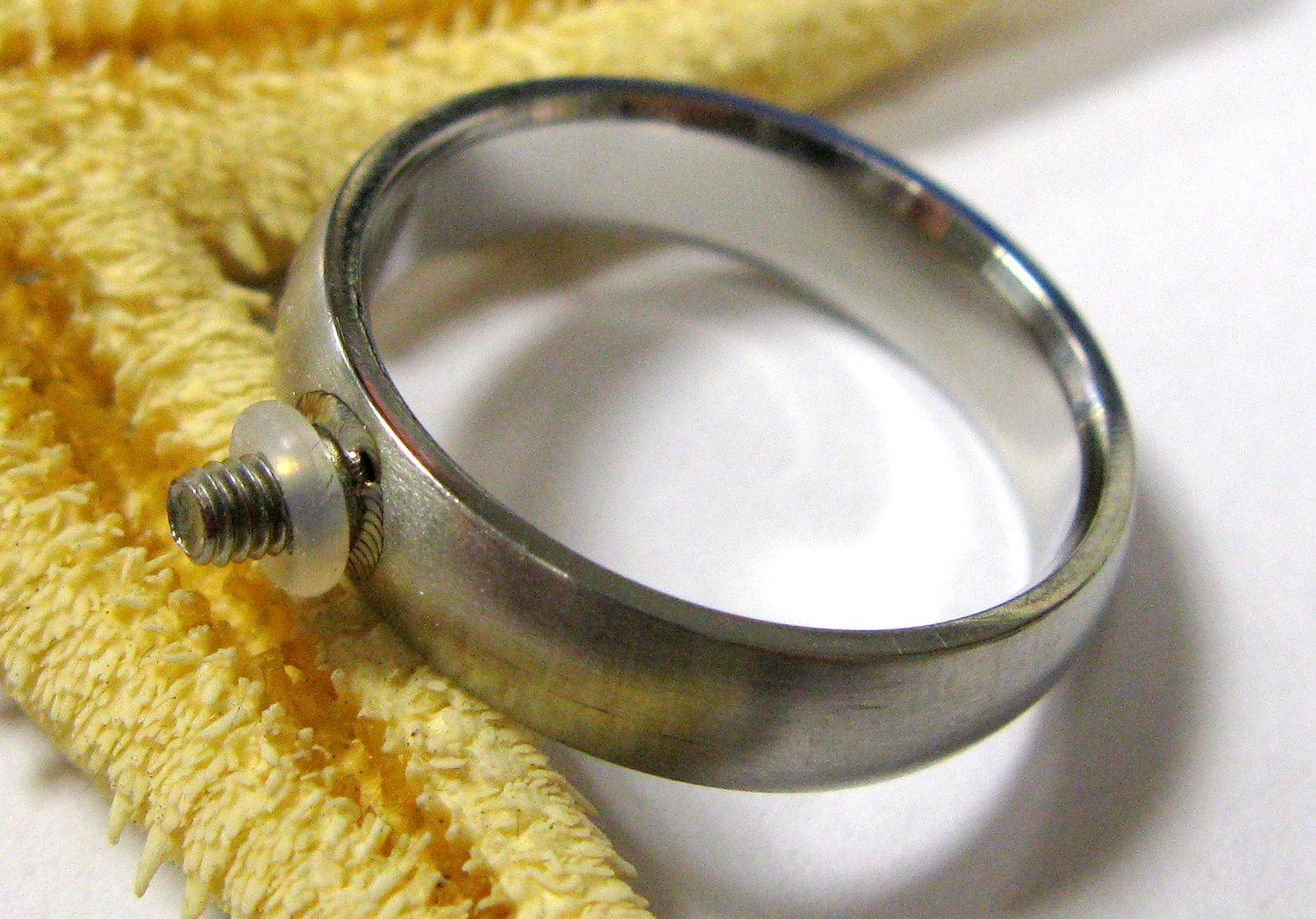 stainless steel ring base, interchangeable, 2,5mm nut, screwable