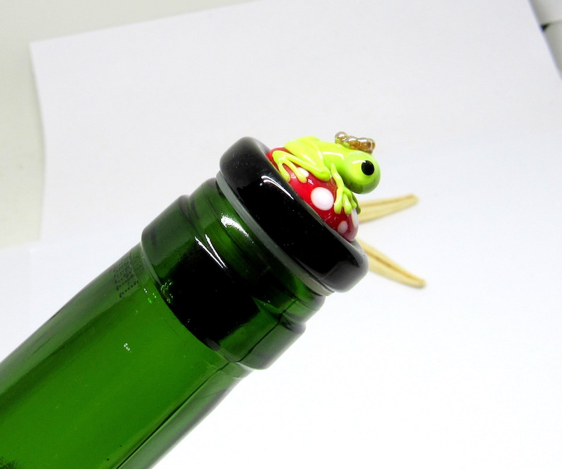 ChristianeImkamp Glass Frog Bottle Stopper - Thumbnail 4