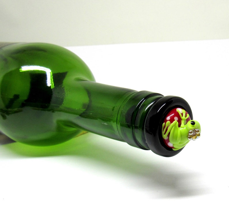 ChristianeImkamp Glass Frog Bottle Stopper - Thumbnail 3