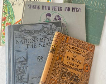 Vintage Book Boards for Handmade Journal Making - Empty Book Covers - Art Journal Book Making - Mixed Media Supplies-Fodder Folders