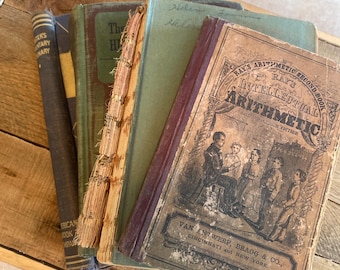 Shabby Old Books for Junk Journal Collage DIY Projects.Vintage Book Pages Bundle for Altered Art Mixed Media.Grungy Attic Finds.