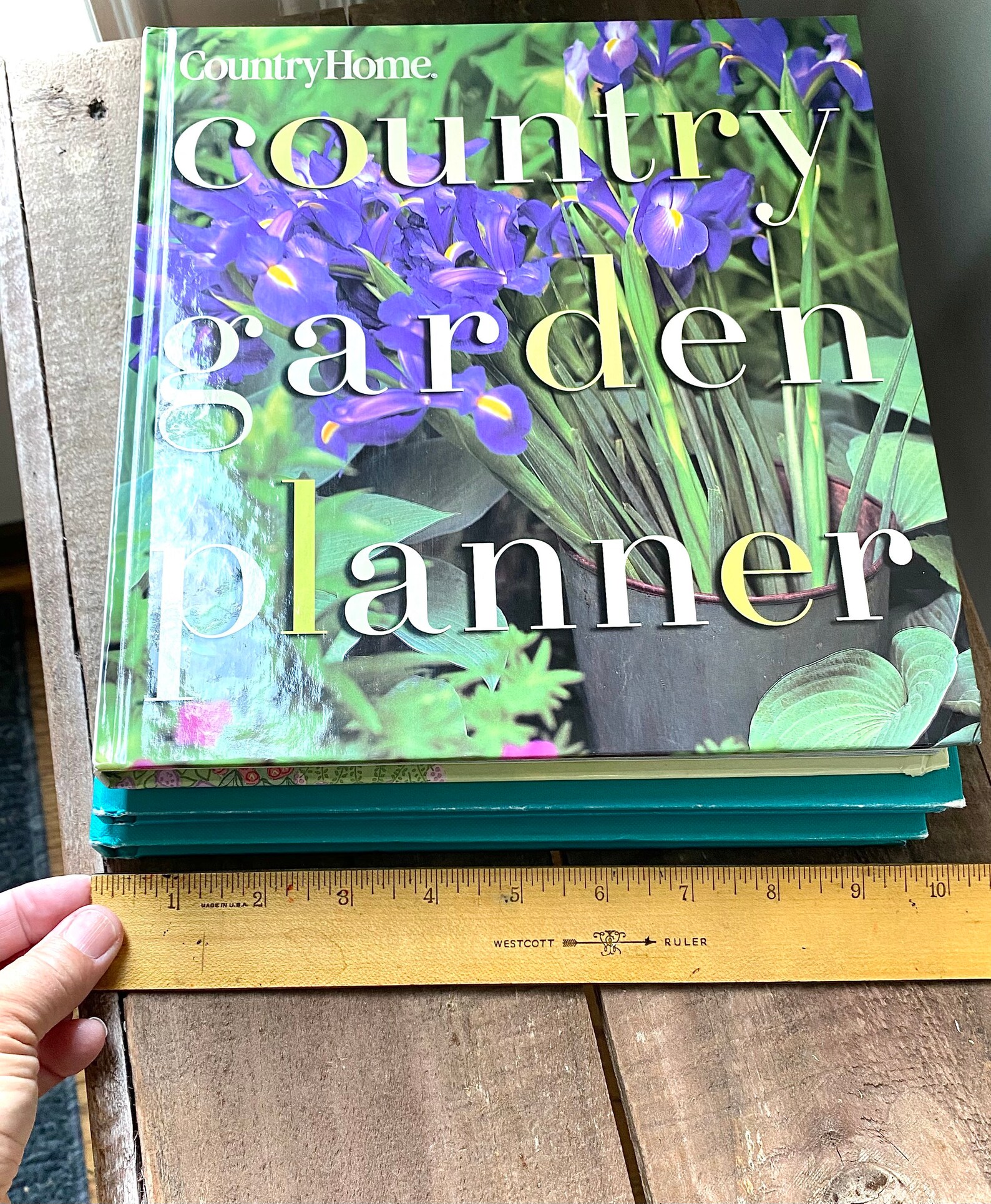 Teal Coffee Table Books about Gardening and Ireland. Summer Etsy