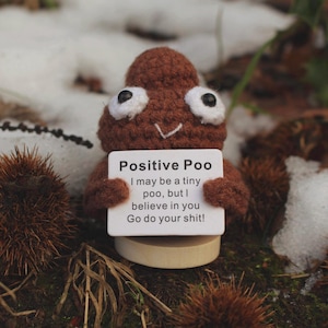 Handmade Crochet Positive Poo