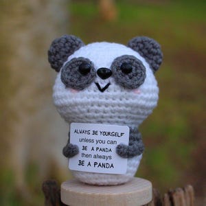 Handmade Crochet Positive Panda