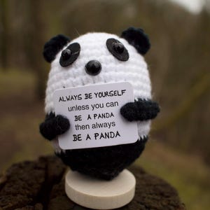 Handmade Crochet Positive Panda
