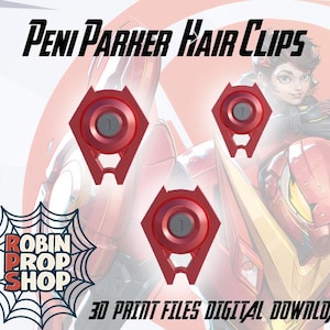 RPS MR Peni Penni Parker Hair Clips Cosplay 3D Print File STL