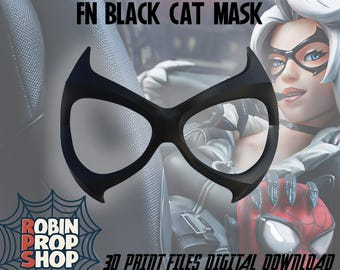 RPS FN Schwarze Katze inspirierte Maske | 3D Druckdatei | STL