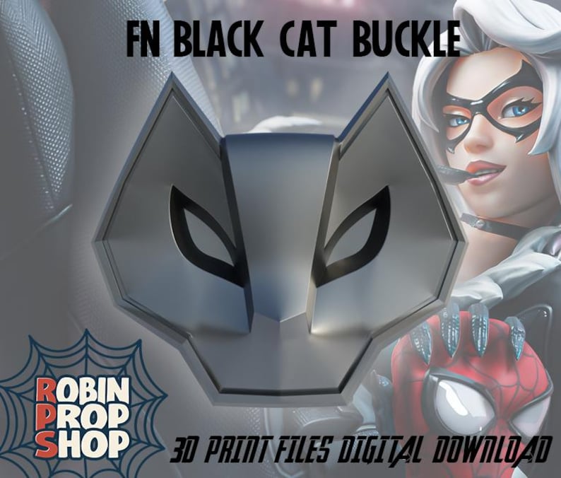 Cat Clarkson Rps RPS FN Black Cat Inspired Buckle | 3D Print File | STL - Etsy