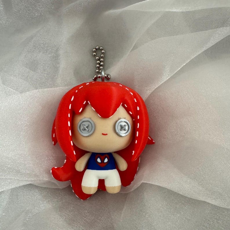 RPS MJ Plush Keychain || Inspired Cosplay Belt Accessory Prop 3D Print Mary Jane