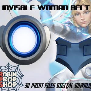 RPS Invisible Woman / Susan Storm Belt // File STL per la stampa 3D di un accessorio ispirato al cosplay di Susan //