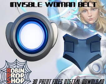RPS Invisible Woman / Susan Storm Gürtel || Inspiriert Cosplay Zubehör STL-Datei für 3D-Druck