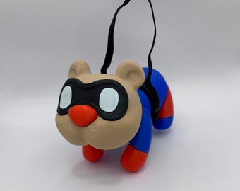 RPS Bucky Bear Schlüsselanhänger || Inspiriert Cosplay Zubehör 3D gedruckt Rucksack Charme