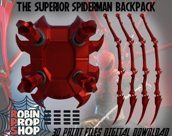 RPS Superior Spider-Man Wearable Cosplay Backpack Legs STL Files – 3D Printable Spider Tech Suit Accessories