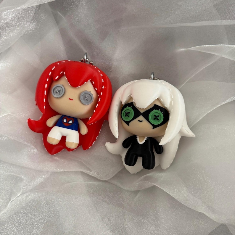 RPS MJ Plush Keychain || Inspired Cosplay Belt Accessory Prop 3D Print image 2