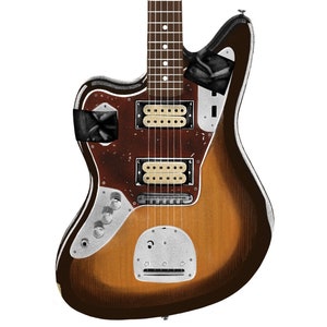 Kurt Cobain Jaguar Giclee Guitar Art Print by Brian Methe