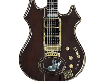 Jerry Garcia &quot;Tiger&quot; Stampa artistica giclée per chitarra di Brian Methe