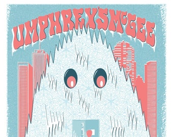 Manifesto ufficiale del concerto di Umphrey&#39;s McGee Newport 2024, edizione artistica, serigrafato