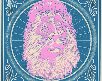 Officiële Kings of Leon-zeefdrukposter Charlotte, NC 2017