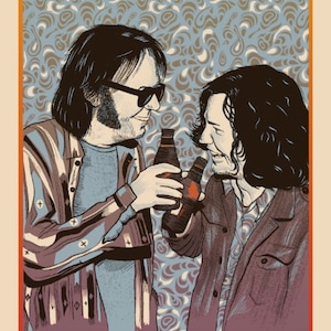Brian Methe LE Screen Printed Art Print “Waiting on a Friend” 2021 free US shipping
