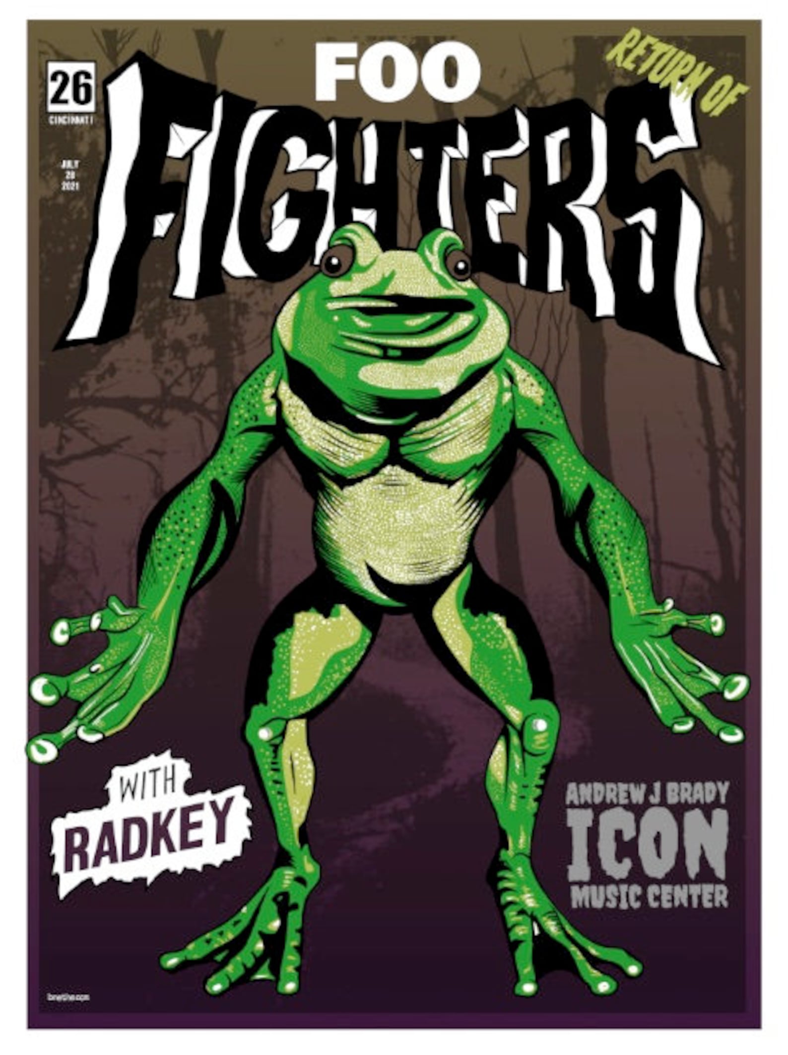 Foo Fighters Cincinnati 2021 Screen Printed Concert Poster - Etsy UK