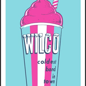 Official Screen Printed Wilco Concert Poster LA Night 2 Free Shipping