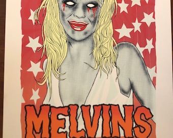 Official Melvins Gig Poster Columbus Ohio 2019