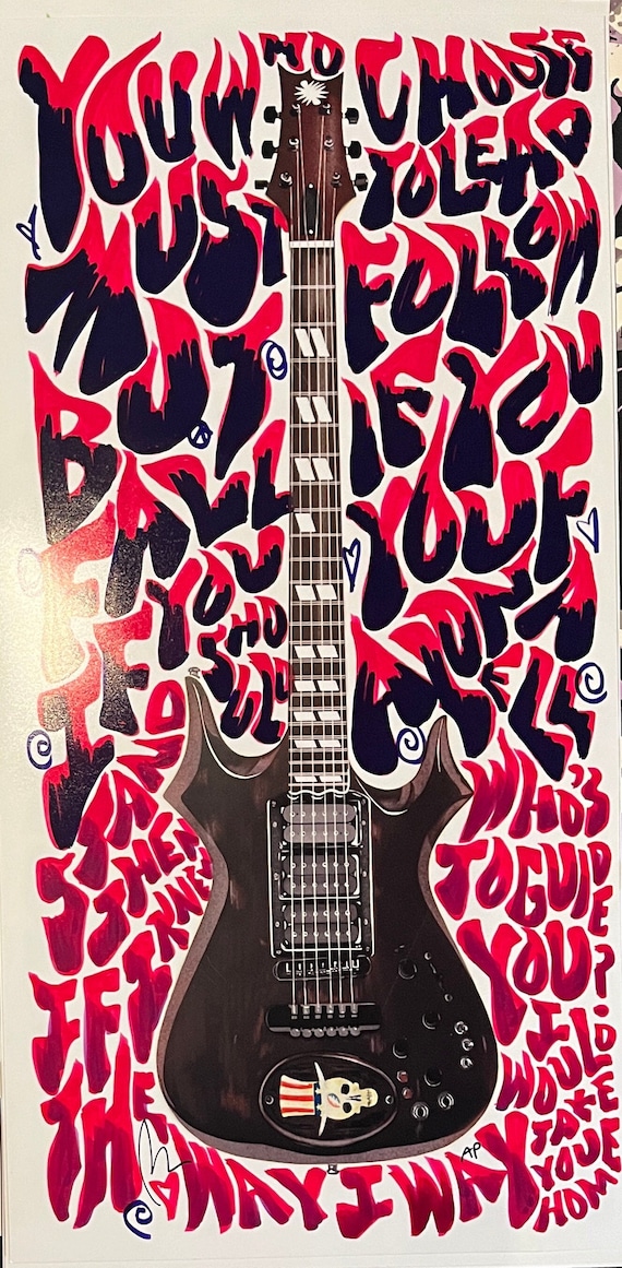 Jerry garcia 2024 top hat guitar
