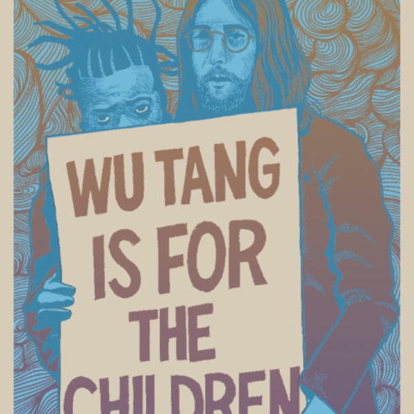 Wu Tang Clan themed screen printed art print "The Heart Gently Weeps" by Brian Methe