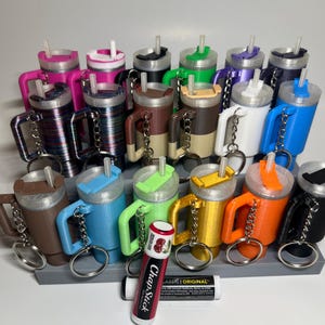 Mini Stanley tumbler keychain - chapstick holder