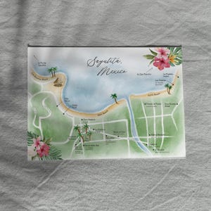 Personalisierte Aquarell Hochzeitskarte