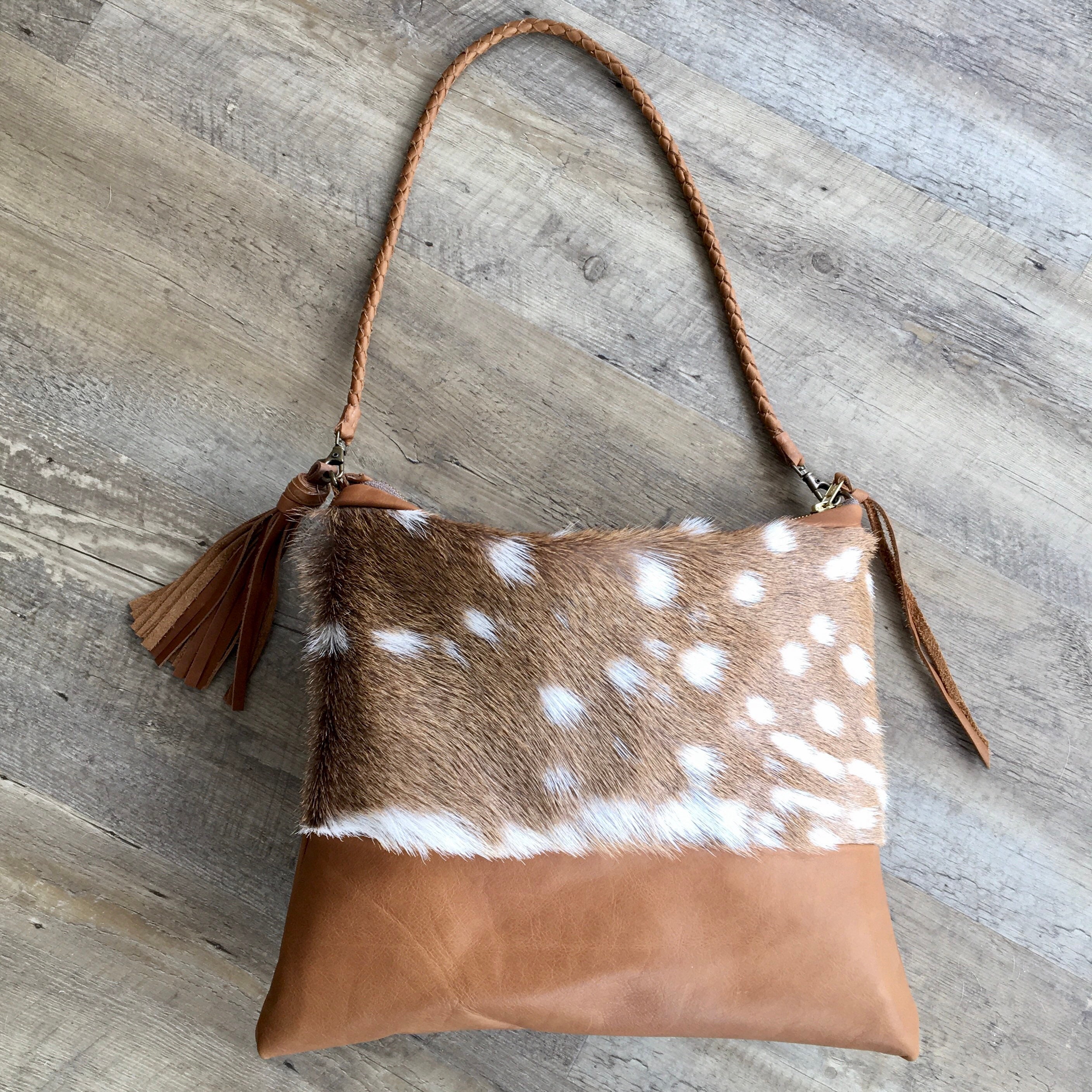 Hair On Cowhide Tote Bag | Hair-on Hide Purse | Bear Creek Leather