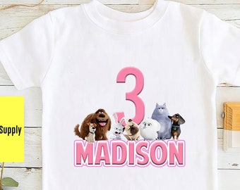 Pets Birthday Kid Shirts Secret Life 