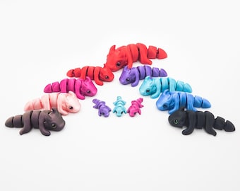 Articulated Dragon Fidget: Flexible Mini Animal Desk or Pocket Pet
