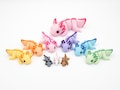 Axolotl Articulated Fidget | Flexible Sensory Mini Animal Figure | Cute Desk Buddy or Pocket Pet Gift Idea