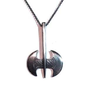Labrys axe necklace in sterling silver