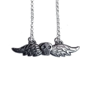 Mini Taphophile tombstone necklace in sterling silver or gold