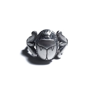 Scarab ring in sterling silver or gold