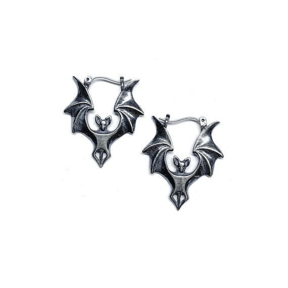 MAGICAL DESIGN シルバーピアス コウモリ BAT EARRING 925 Silver Bat