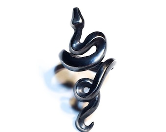 Python ring in sterling silver (adjustable snake)