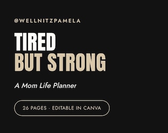 Planer Życia Zmęczonej, Ale Silnej Mamy | Fitness, Wellness, Dbanie o Siebie (Pobierz Cyfrowo)