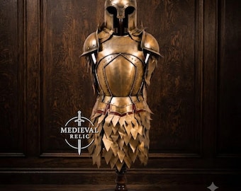Game of Thrones Kingsguard Armor Suit, Handcrafted Cuirass Armor, Golden Knight Cosplay Costume,