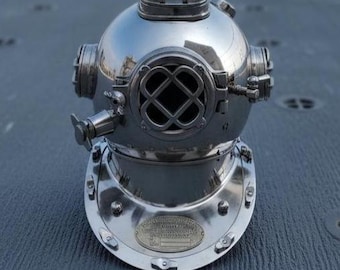 マークV米海軍潜水ヘルメットレプリカ、ヴィンテージ風真鍮＆スチール 