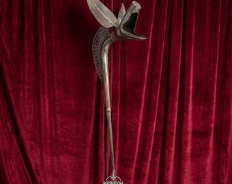 Handmade Brass Celtic Carnyx Replica: Playable Medieval War Horn | Musical Instrument Decor Gift