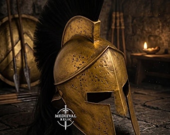Spartan Warrior Helmet 300 Movie Replica - King Leonidas, LARP & Collector Gift