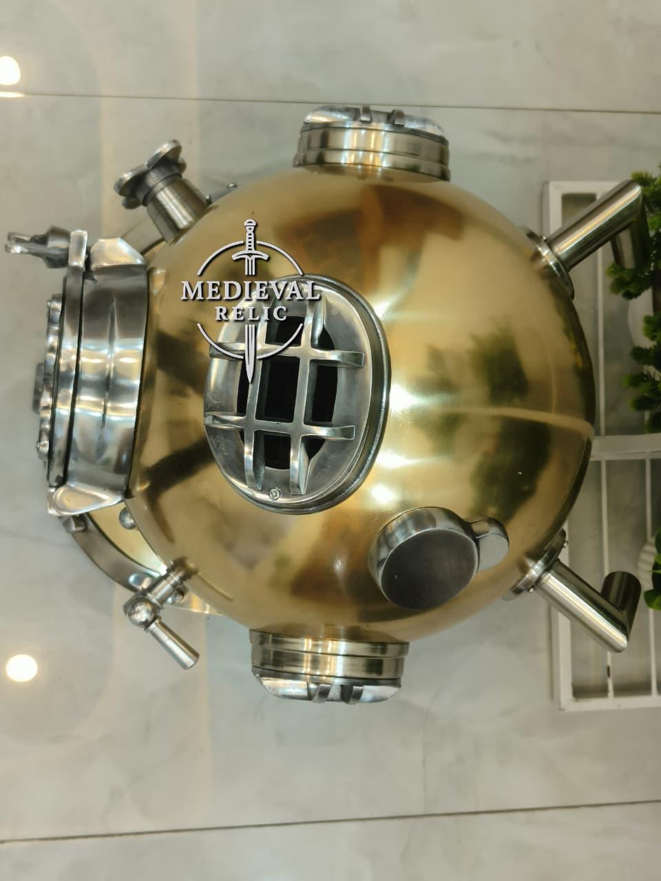 US Navy Mark V Diving Helmet Replica, Nautical Maritime Decor - Etsy