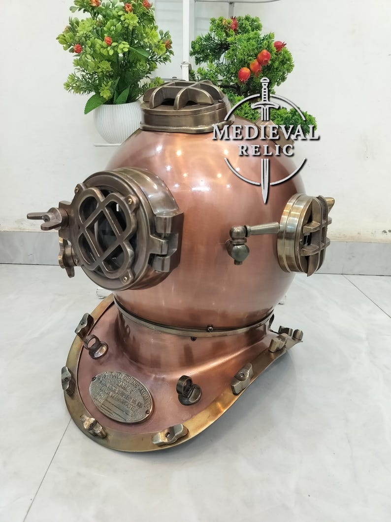 Mark V US Navy Diving Helmet Replica: Nautical Maritime Decor - Etsy