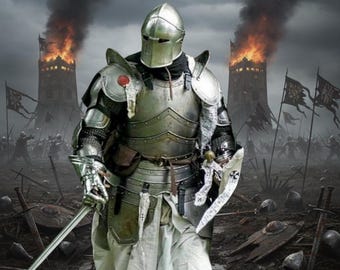 Barbute Full Body Armor Suit For Medieval Reenactment And Cosplay Barbuta Knight LARP Costume