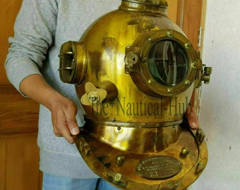 米海軍潜水ヘルメット MARK V：モース潜水器具レプリカ - Etsy 日本