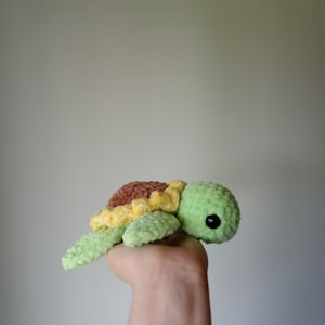 Sunflower Turtle Crochet Plush